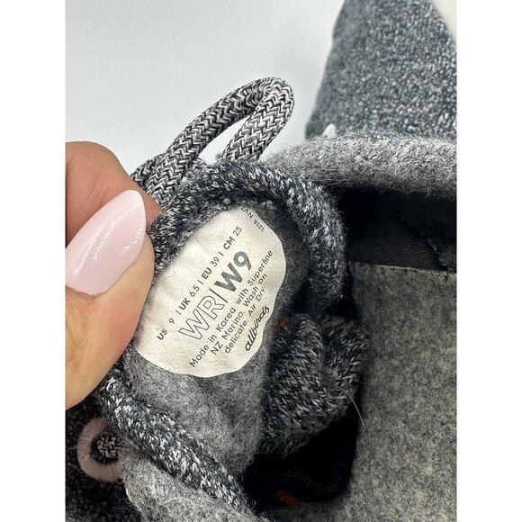 Allbirds WR Wool Runners Shoes Womens 9 Black Grey Running Sneakers Comfort - Picture 12 of 16